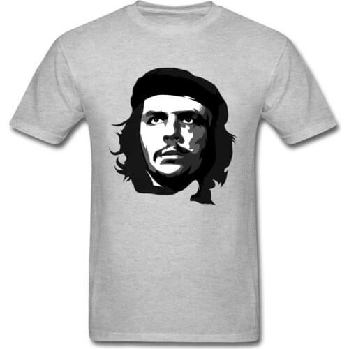 Che Guevara T Shirt Revolutionary Hero T-shirt Men Grey Tops Summer Cotton Clothing Classic Portrait Tshirt 80s Tee Shirts