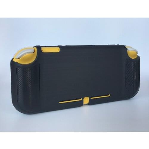 Grip Case for Switch Lite Nintendo Switch Soft TPU Protective Cover Anti-knock Carbon Fiber Brushed Process Heat Dissipation