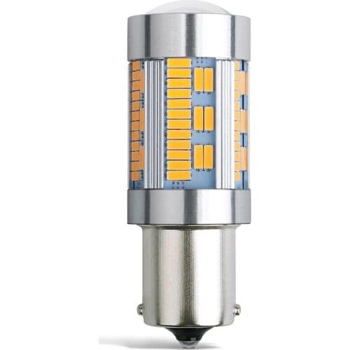 2pcs S25 1156 BA15S Highbright Trunk Lamp Car Led Bulb T20 7440 W21W Daytime Running Light Superlight Turn Signal Light 12V