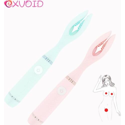 EXVOID Clip Clitoris Vibrating Clamp Magic Wand Vibrator Sex Toys for Women Nipple Vibrator G spot Masturbation