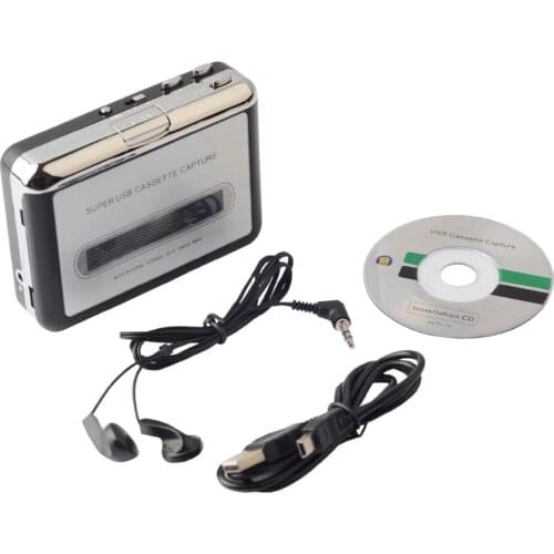 Leitor de Cassetes USB Cassete Para MP3 Conversor de Captura de Audio Leitor de Musica Cassete Gravador