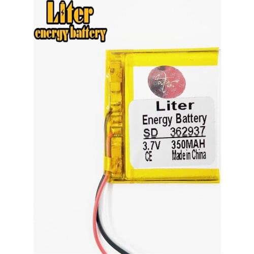3 line 3.7V 350mAh 362937 Lithium Polymer Li-Po li ion Rechargeable Battery cells For Mp3 MP4 MP5 GPS PSP