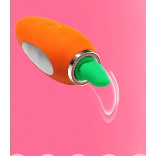 Carrot Sucking Tongue Licking Vibrator Sex Toys for Women Breast Pump Massage Clitoris Stimulator Erotic Toys Sexshop Products