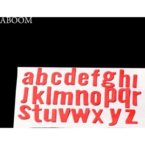 ABOOM A TO Z Alphabet Design Metal Carbon Steel Die Cut Dies Embossing Folder Scrapbooking Wedding Party Decoration Cutting Dies