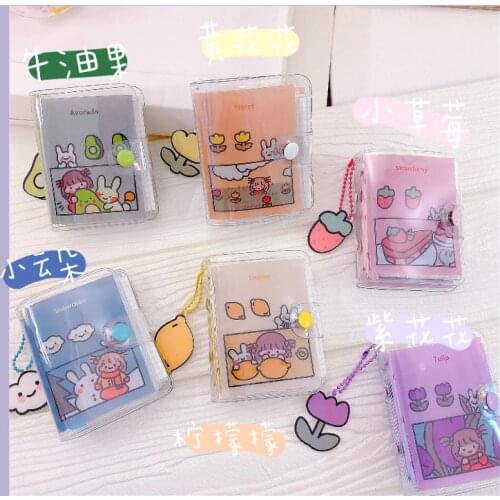 Cute cartoon Little girl flowers Mini Loose-leaf Notebook Planner Organizer Binder Journal Ring Binder Kawaii School Supplies