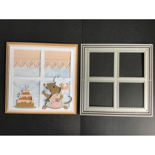 New 2020 frame dies Square Bow Scrapbooking DIY Scrapbooking photo album Decorative Embossing DIY Paper Card