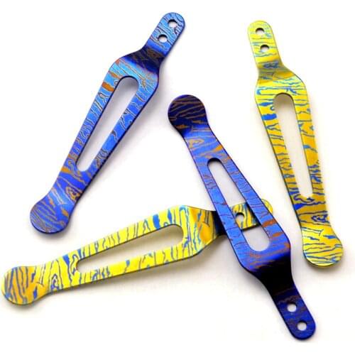 New sale Titanium Alloy Knife Back Clip Folding Knives Pocket Clips For Rick Hinderer xm18/xm21/ZT 0055