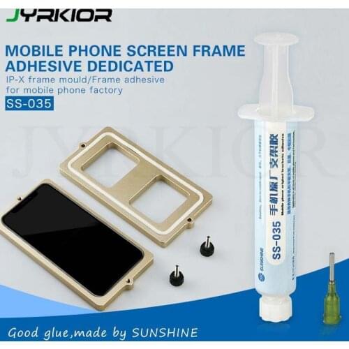 Jyrkior Original Bezel Adhesive For iPhone X XS MAX Middle Frame Stick Dedicated Glue And LCD Screen Refurbished Laminator Mold