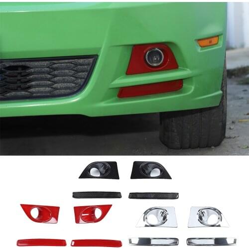 ABS Front Fog Light Lamp Cover Decoration Trim Fit for Ford Mustang 2010-2014 Exterior Car Accessories
