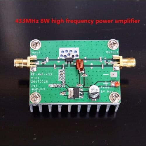 433MHz 8W Power Amplifier Board RF HF High Frequency Amplifiers Digital Power Amplificador