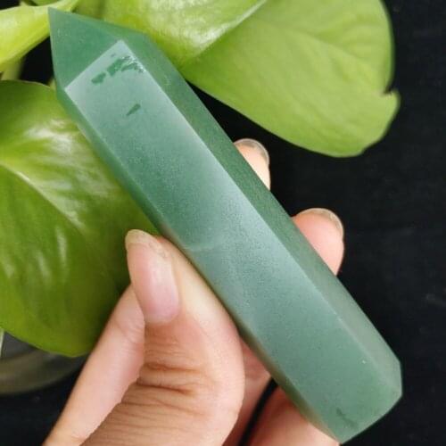 Natural gree Aventurine Crystal Obelisk Quartz Point Healing for healing stone gifts