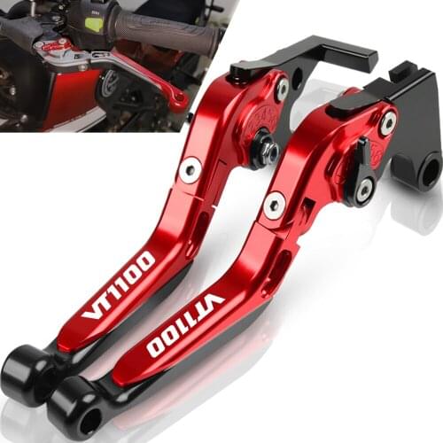 Motorcycle Adjustable Brake Clutch Levers For HONDA VT1100 1995 1996 1997 1998 1999 2000 2001 2002 2003 2004 2005 2006 2007