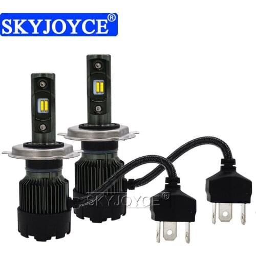 SKYJOYCE Super Bright R6 LED Car Headlight H7 H11 H1 HB3 HB4 H4 Hi/Lo Beam LED Headlamp Bulbs 50W 6000K White Auto Fog Lights