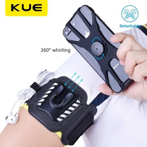 Sports Armband Case for Samsung iPhone X 8 7 XS MAX Universal Rotatable Wrist Running Sports phone for 4-8 inch Sports Wristband