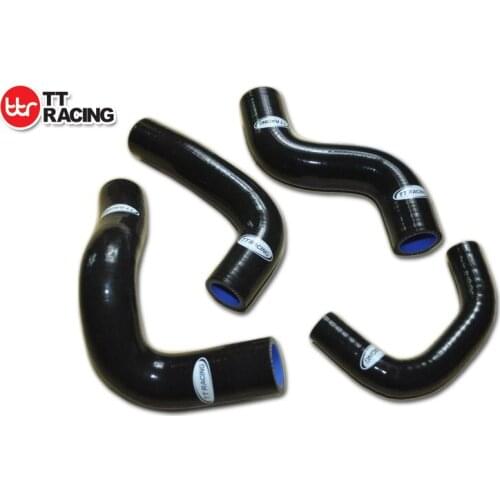 TT1610BK- For Nissan Micra March K11 4AT CG13DE 1.3L 92–03 Silicone Radiator Hose Black