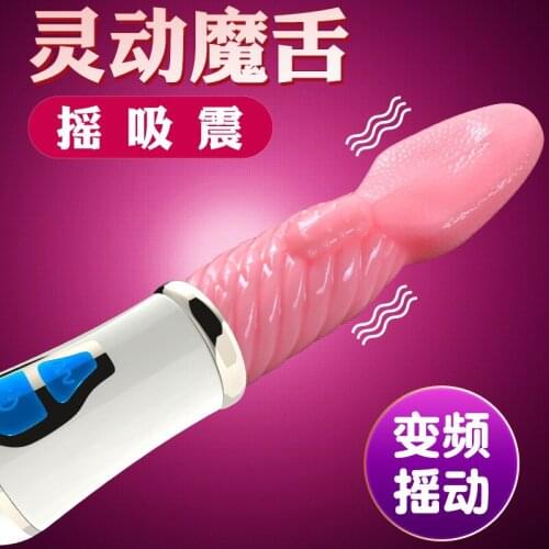 Vibrator Clitoris Stimulation Tongue Licking Stick Female Toy Clitoris Sucker Massager Female Masturbator Sex Games for Couples