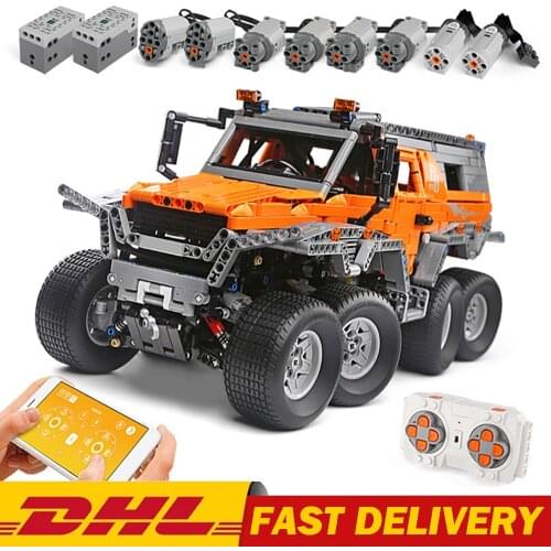MOULD KING MOC High-Tech The Off-road Vehicle remote control Track Model Building Blocks Bricks Kids DIY Toys Birthday Gift