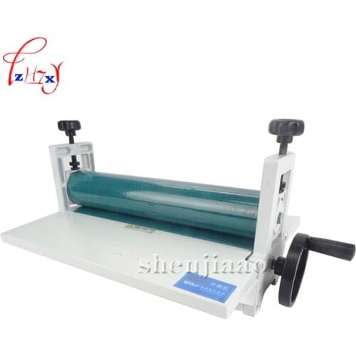 NEW 14" 350mm Manual tools roll laminating machines Photo Vinyl Protect Rubber Cold Laminator 1pc