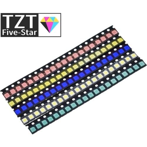 100pcs/lot 5 Colors SMD 1210 Led DIY kit Ultra Bright Red/Green/Blue/Yellow/White Water Clear LED Light Diode set