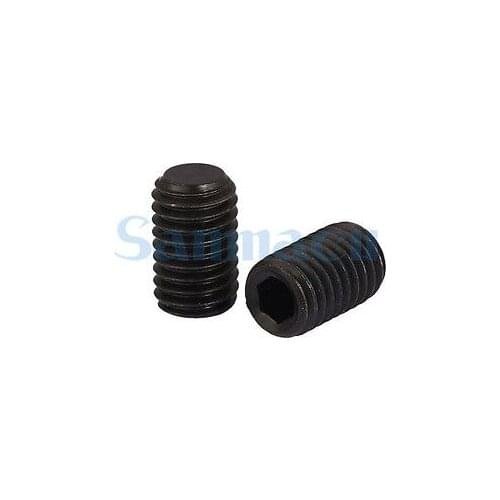 100pcs M4 Socket Set Grub Screws Cup Point Black Alloy Steel