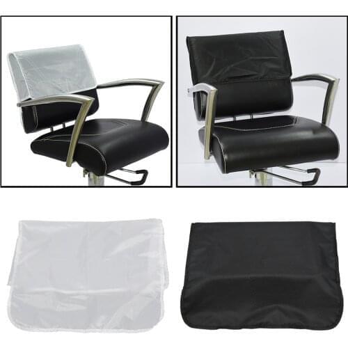 19' Professional Salon Baber Hairdressing Chair Back Covers Clear Black19' Barber Beauty Salon Chair Protective Cover