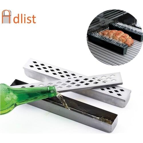 BBQ Accessories Cold Smoke Generator Stainless Steel Barbecue Tube Grill Humidifier Mesh Pellet Tool Smoker Box Meat Fish Salmon