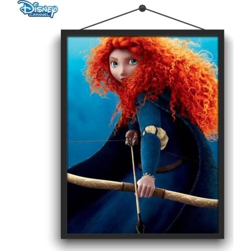 Disney 5D DIY Diamond Painting Brave Legend Full Circle Diamond Embroidery Three-dimensional Realistic Exquisite Home Decoration