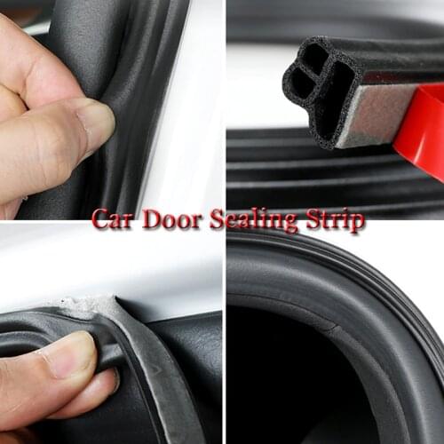 Car-styling Car Door Seal Strips Stickers Soundproof Sealing Rubber Seals Sound Insulation For BMW LADA KIA Opel SEAT Mazda etc