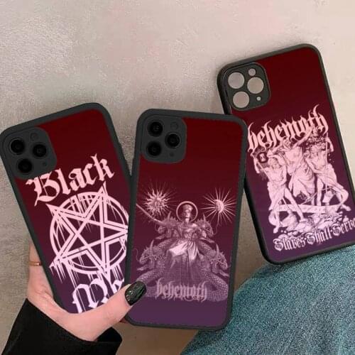 Behemoth Rock Band Phone Case For iphone 12 11 8 7 plus mini x xs xr pro max matte transparent cover