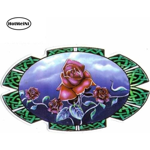 HotMeiNi 13cm x 8.1cm Water Bottle Rose Vinyl Funny Car Stickers and Decals Bike Truck Bumper Window Fine Auto Decal