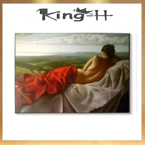 Modern Abstract Nude Girls Oil Painting on Canvas Poster Wall Art Portrait Picture For Living Room Home Decoration