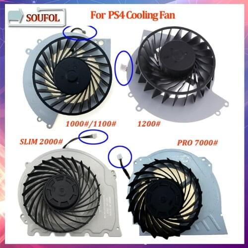 Console Internal Cooling Fan Replacement Built-in Cooler Fans Heatsink For Sony PlayStation 4 PS4 1000 1100 1200 2000 Pro 7000