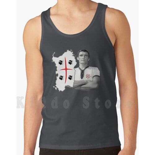 Rombo Di Tuono Tank Tops Vest 100% Cotton Calcio Scudetto Campioni Ditalia Football Legends