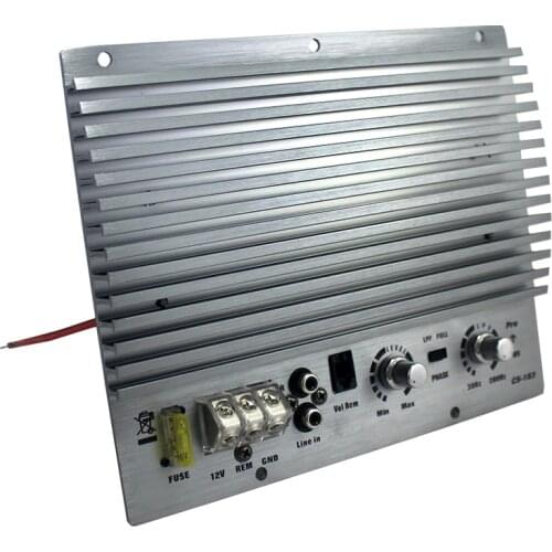 High-power 1000W 12V Subwoofer 1 CH Channel Amplifier Board Active Mono Car Amplifiers Pure Bass Free Shipping