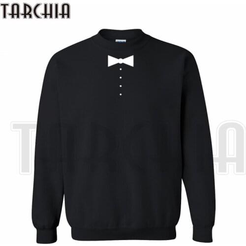 TARCHIA 2021 Gentleman Style Fashion Casual Parental Free Shipping Men Hoodies 3d Print Fun Tie Sweatshirt Homme Boy Women Wear