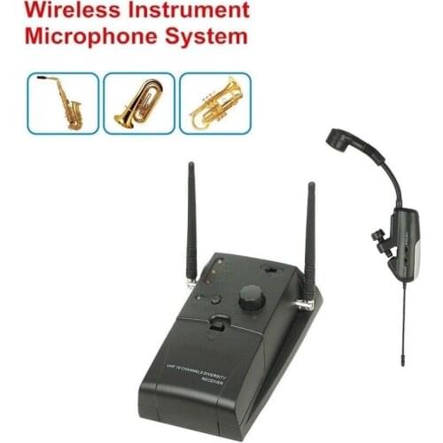 Bolymic Instrument Saxophone Microphone System Professional stage Microphone 16 Channels for party karaoke School meeting