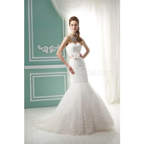 Cheap free shipping casamento 2017 new fashion romantic belt vestido de noiva bride lace mermaid wedding dresses bridal gown