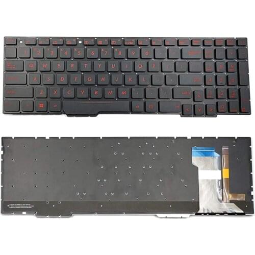 New Laptop Keyboard for Asus ROG FX553VD FX553VE FX753VD FX753VE FZ53VD ZX53VD ZX53VE ZX53VW ZX73VD US Backlit