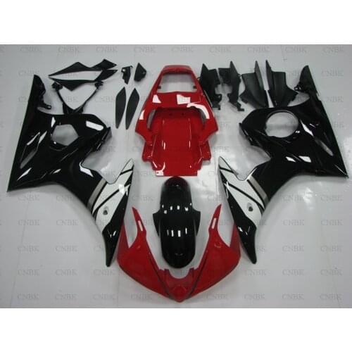 Plastic Fairings for YZF600 R6 03 05 YZF600 R6 Fairings 2005 YZF R6 Body Kits 2003 - 2005 Black Red White