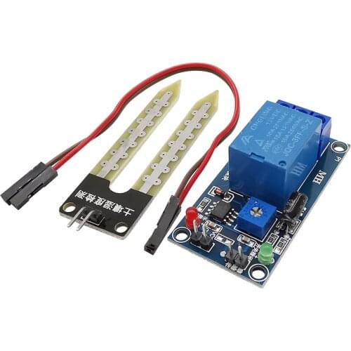 DC 5V 12V Soil Moisture Sensor Relay Control Module Humidity Starting Switch Automatic Watering Aduino
