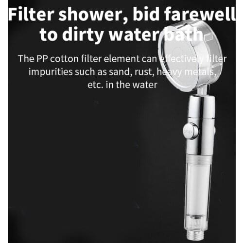 Hand-Held Pressurized Shower Whirlwind Shower Nozzle Household High-Pressure Toilet Bath Shower 360-Degree Rotating Bath Heater