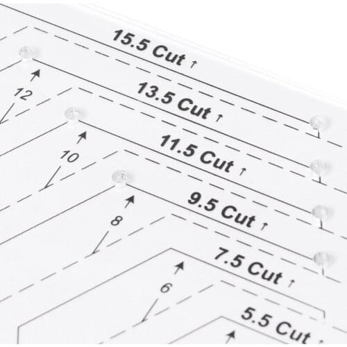 Hexagon Quilting Ruler Patchwork Plastic Template DIY Sewing Tools Useful