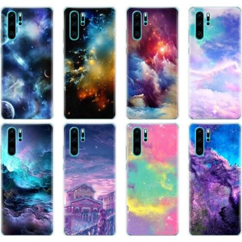 Silicon phone cover case for huawei P30 PRO LITE P SMART 2019 plus p smart Z p20 lite 2019 outer space stars planet