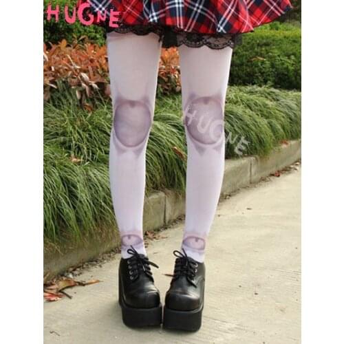 Japanese Gothic Nylon Lolita Tights BJD Artwork Print SD for summer pantyhose