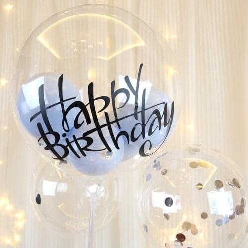 1pc Unicorn Balloon Sticker for Bubble Clear Helium Balloon Birthday Party Decoration Wedding Valentines Day Baby Shower Party