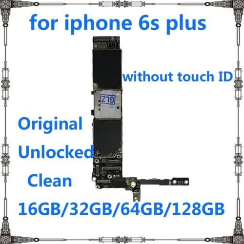 16GB 32GB 64GB 128GB Clean icloud unlocked for iphone 6s plus 6sp logic board without fingerprint for iphone 6s plus Motherboard
