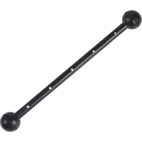 2 PCS 8" Lightweight Double Ball Arm with 5 Holes for Underwater photography Lighting System Diving Housing Camera Handle Tray