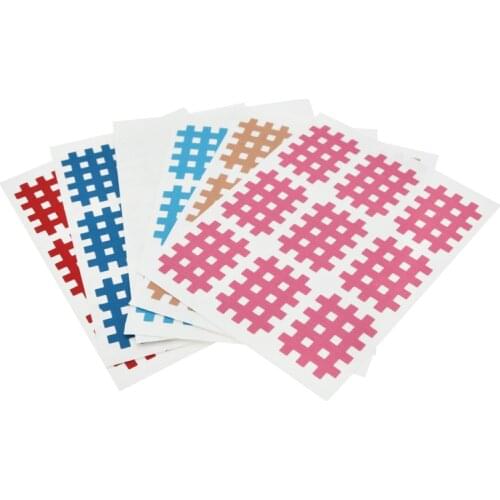 20 pcs Gym fitness Cross Kinesiology Tape Muscle Patch Stickers Exercise Tape Inner Effect Paste Breathable Arm Knee Protector