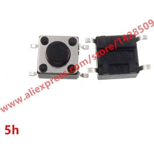 200pcs/lot Mini Micro Momentary Tactile Push Button Switch 6*6*5mm 4 pin keys button SMD