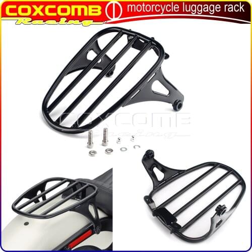 2018-2021 For Harley Sotail FLDE FLHCS Deluxe FLDE Heritage FLHC 114 FLHCS Motorcycle Black Solo Seat Luggage Rack 50300156